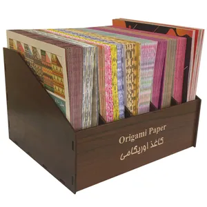 کاغذ اوریگامی کد 11 مجموعه 1200 عددی به همراه استند نگهدارنده کاغذ