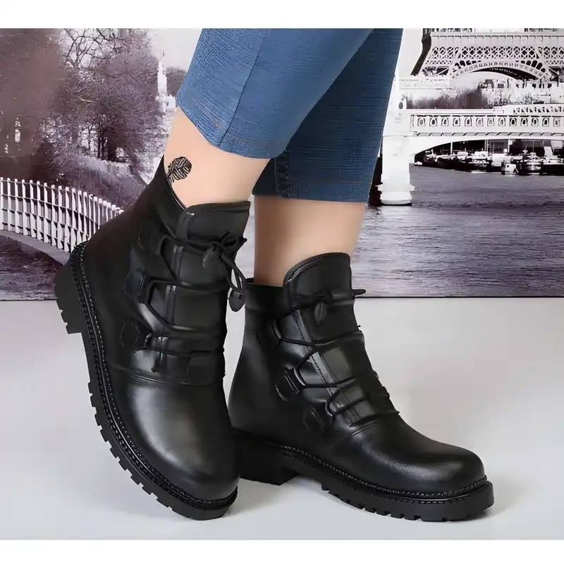 نیم بوت زنانه مدل بنکی