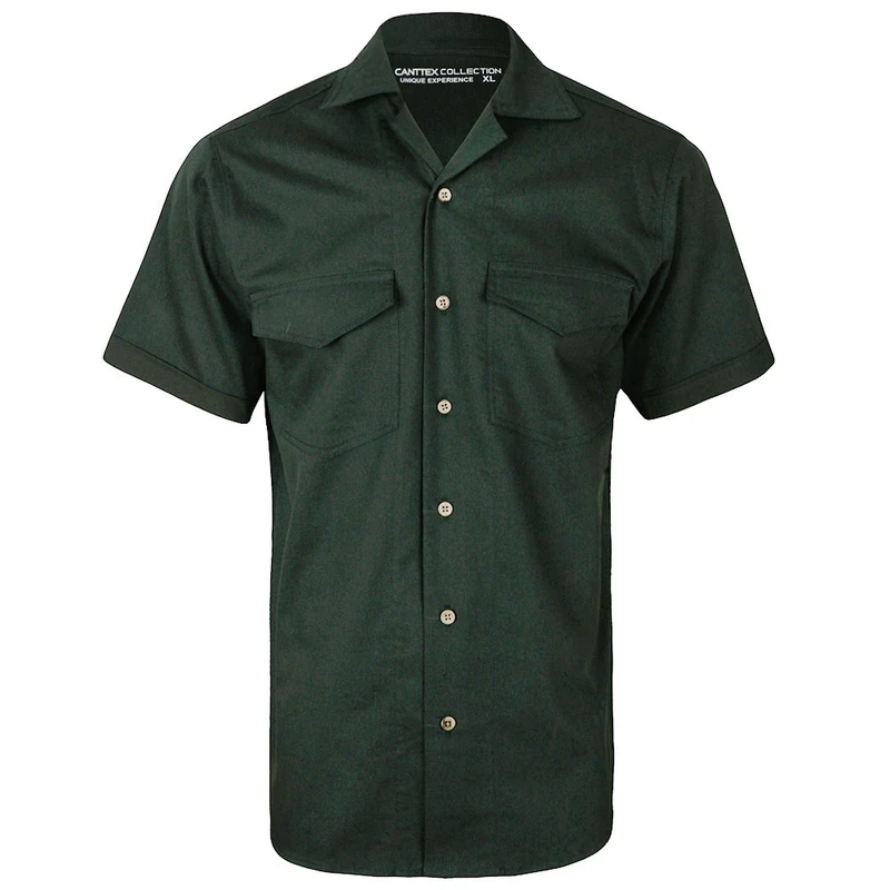 پیراهن آستین کوتاه یقه برگردان مردانه کانتکس مدل 249016723