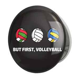 آینه جیبی خندالو طرح والیبال Volleyball مدل تاشو کد 26419 