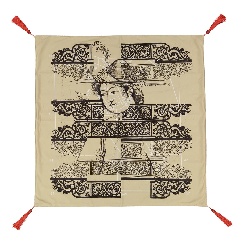 رومیزی مدل کلاسیک مدرن سایز 75x75 سانتی‌متر