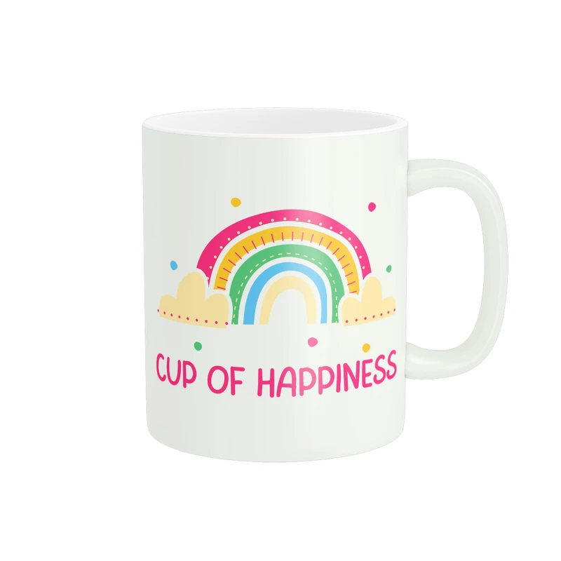 ماگ پاد آفرین طرح فنجان پر از خوشحالی کد 670