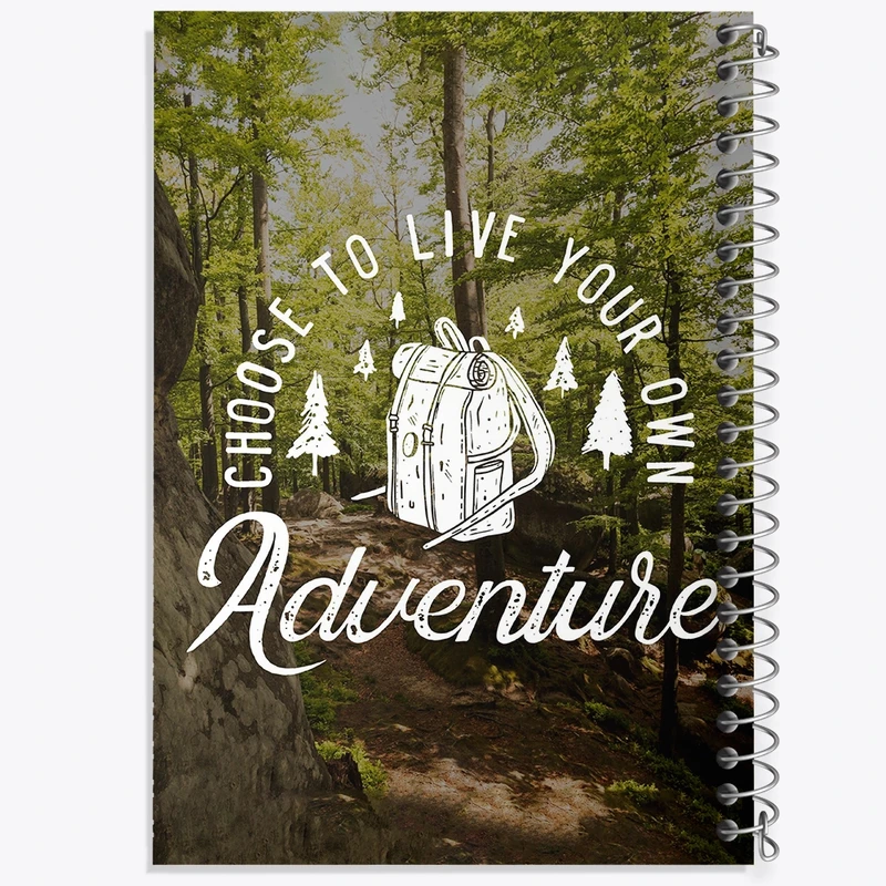 دفتر مشق 50 برگ خندالو طرح Choose To Live Your Own Aduentuse کد F1515