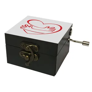 جعبه موزیکال مدل هندلی طرح قلب و دست کد 1140