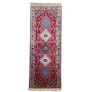 فرش دستباف کناره دو متری مدل یلمه قشقایی کد 1001