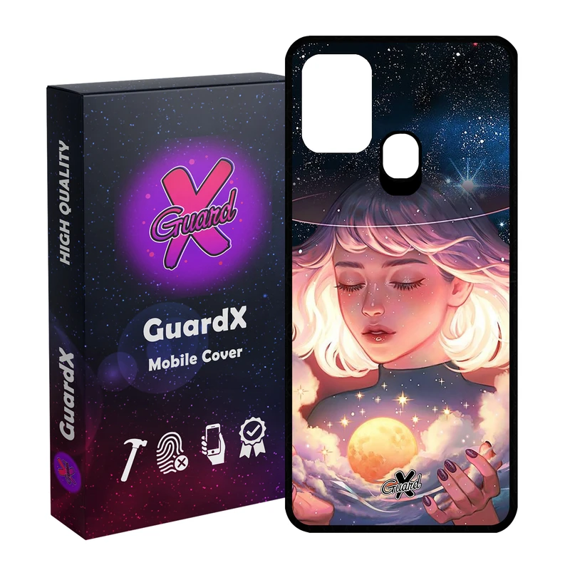 کاور گارد ایکس طرح Girl مدل Glass10059 مناسب برای گوشی موبایل سامسونگ Galaxy M31 / M31 Prime / F41