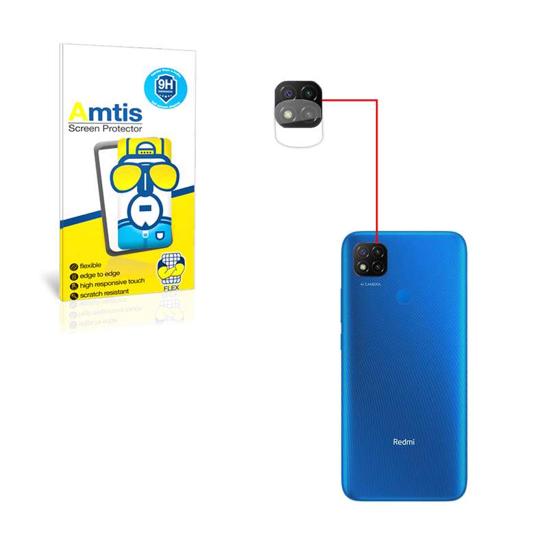 محافظ لنز دوربین امتیس مدل redmi9c مناسب برای گوشی موبایل شیائومی REDMI 9C