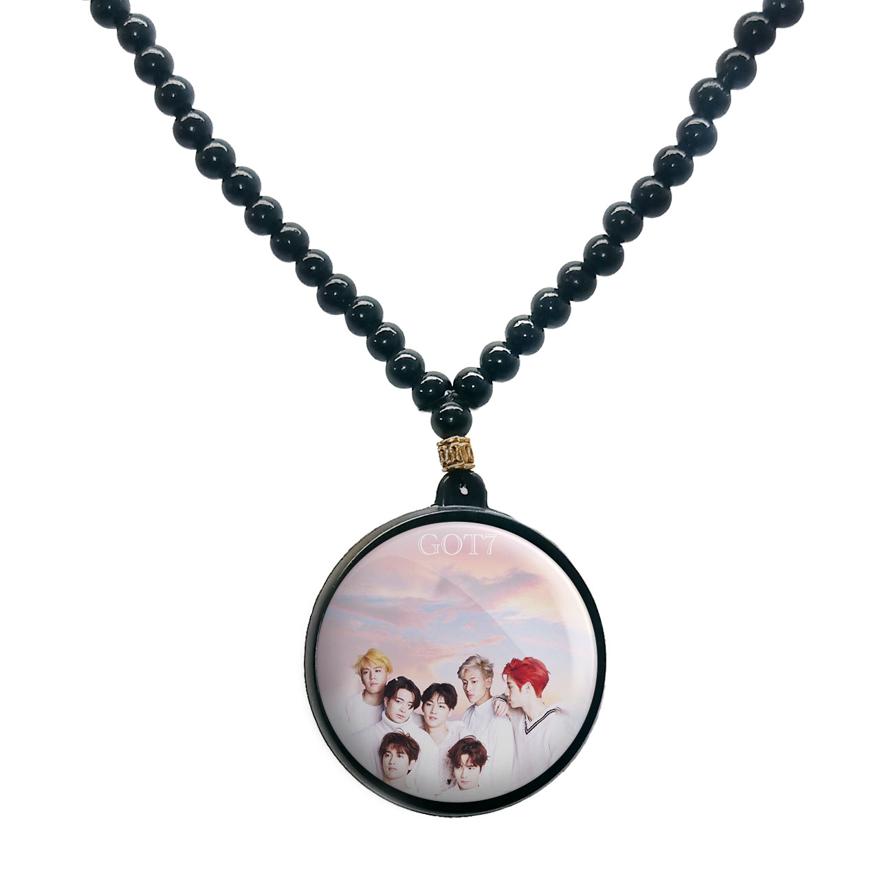 گردنبند پرمانه طرح GOT7 کد pmd.19227 مدل دو طرفه