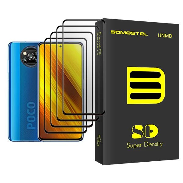 محافظ صفحه نمایش سوماستل مدل SD Glass MIX004 مناسب برای گوشی موبایل شیائومی Poco X3 NFC بسته چهار عددی