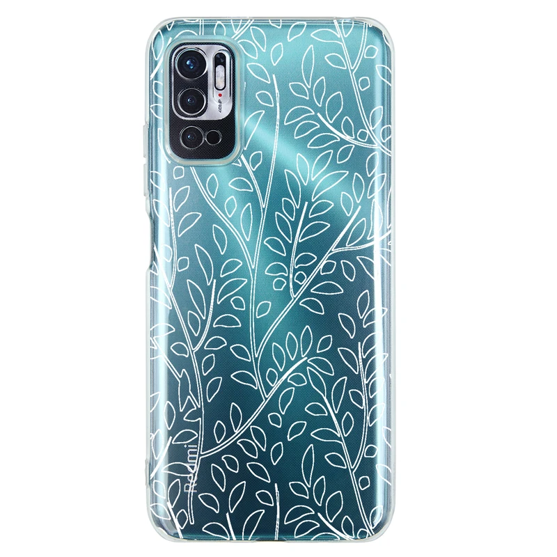 کاور مگافون طرح برگ مدل C45-W مناسب برای گوشی موبایل شیائومی Redmi Note 10 5G