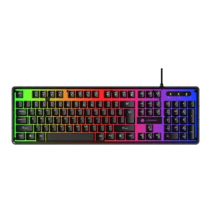 کیبورد گیمینگ لاجی کی مدل K230B، سوییچ ممبران، Full-Size، نورپردازی RGB
