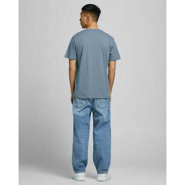 تی شرت آستین کوتاه مردانه جک اند جونز مدل STEEL-BLUE12222325 -  - 3