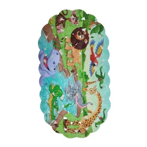 زیرپایی حمام مدل صدفی طرح حیوانات