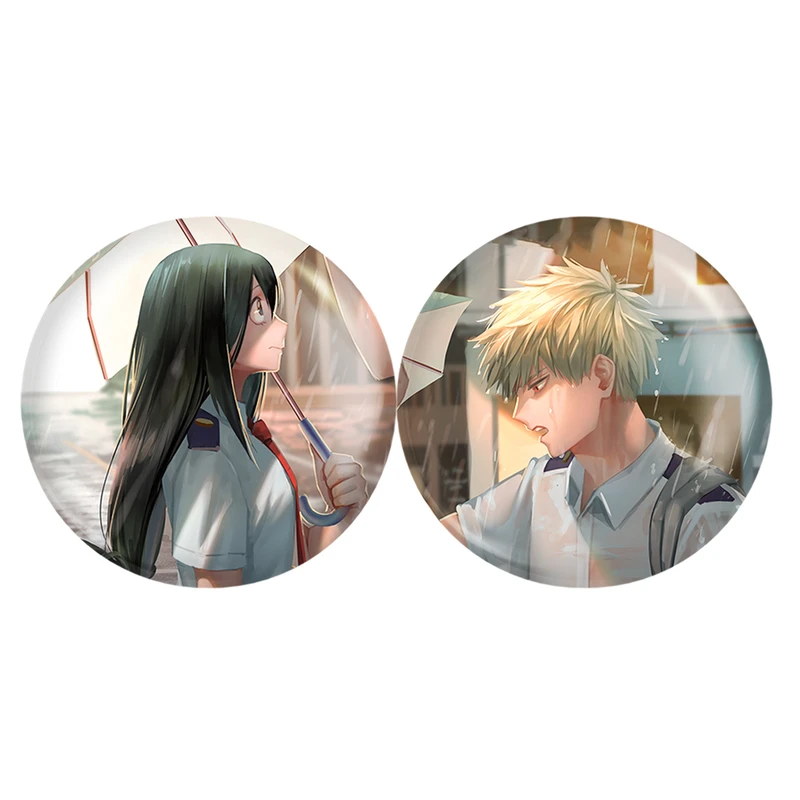 مگنت خندالو مدل باکوگو و آسویی انیمه آکادمی قهرمان من My Hero Academia کد A199 مجموعه 2 عددی