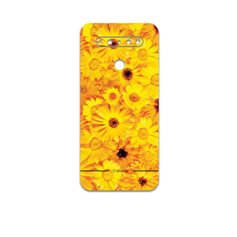 برچسب پوششی ماهوت مدل Yellow-Flower مناسب برای گوشی موبایل ال جی K51S