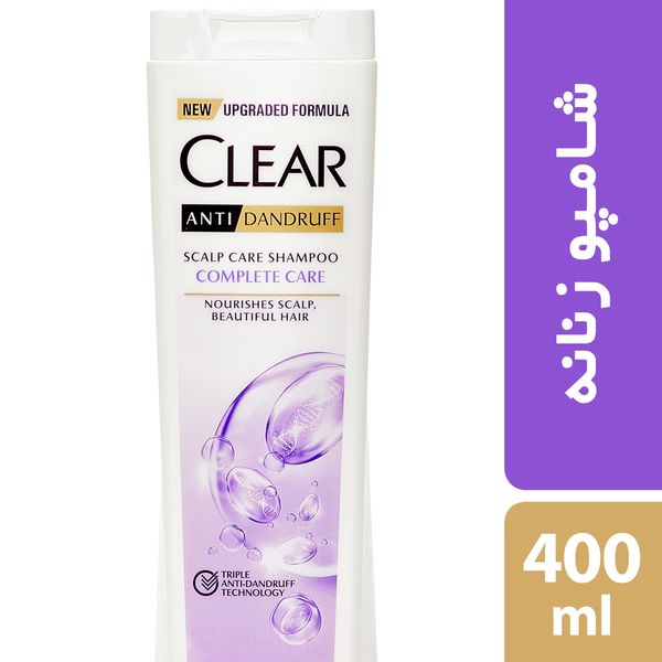 شامپو ضد شوره بانوان کلییر مدل Complete Care حجم 400 میلی لیتر
