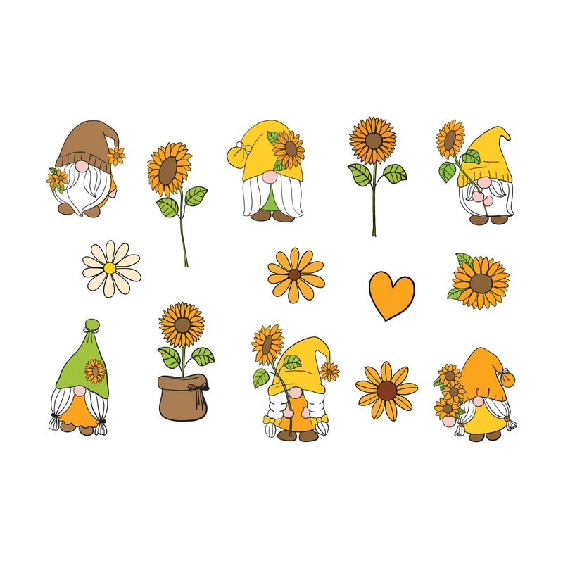 برچسب لپ تاپ پویا مارکت طرح کوتوله کد 2405 مجموعه 15 عددی