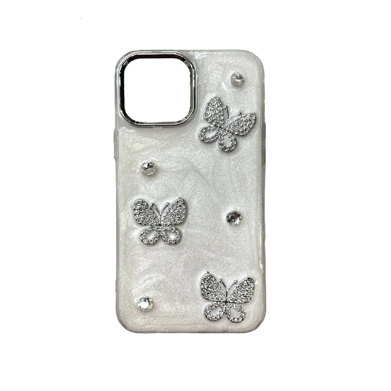  کاور هایکول مدل پروانه نگینی مناسب برای گوشی موبایل اپل iPhone 16 