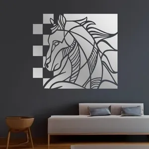 آینه پلکسی گلس مدل دکوراتیو کد N125 مجموعه 87 عددی