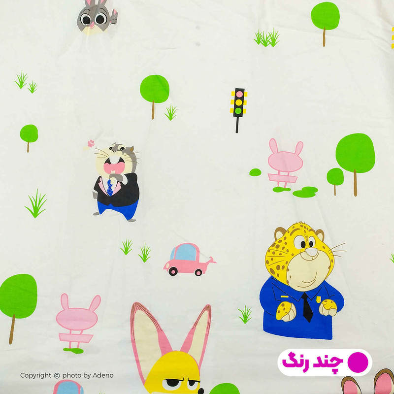 سرویس روتختی آدنو مدل زوتوپیا کد IR83 یک نفره 3 تکه