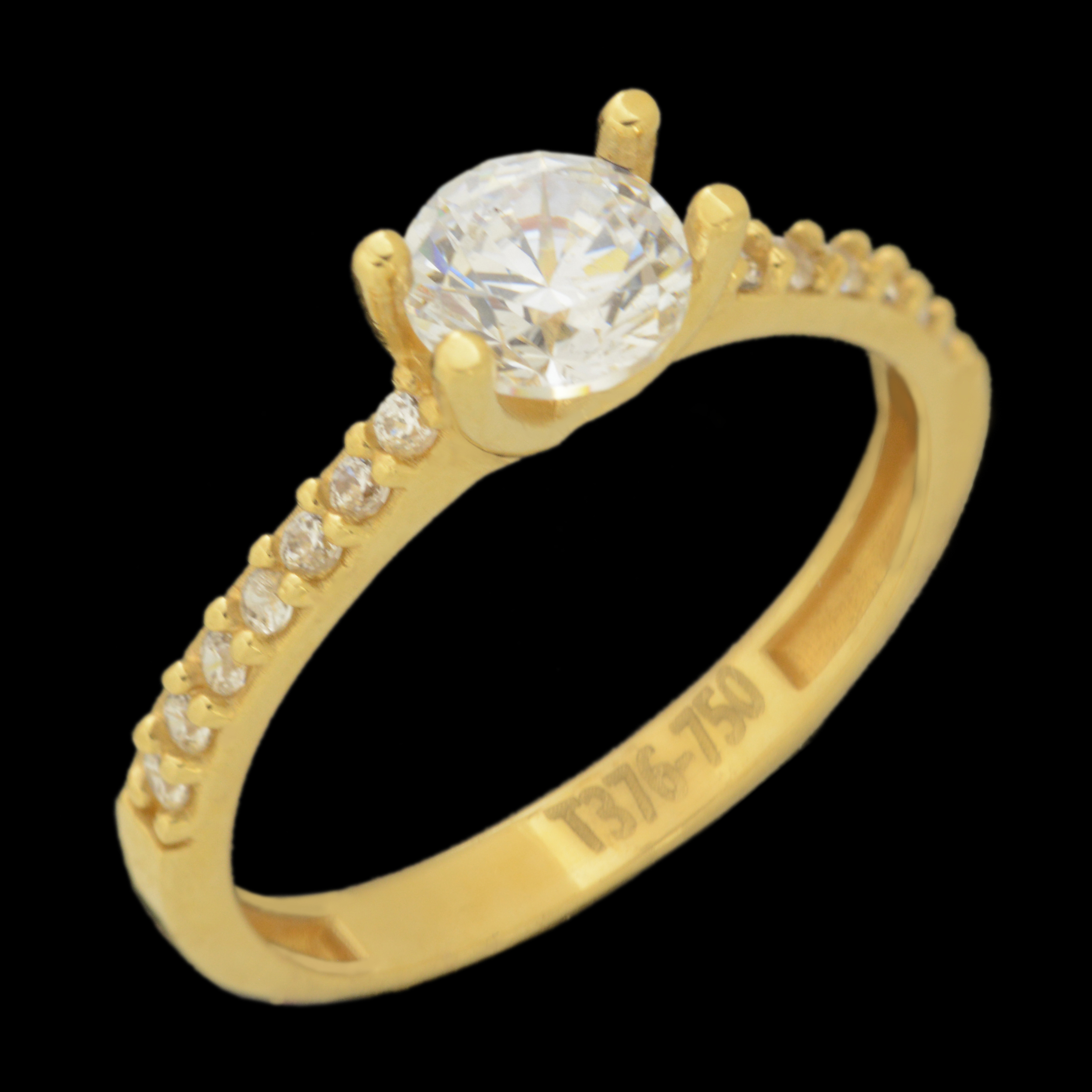 انگشتر طلا 18 عیار زنانه طلای مستجابی کد 670166