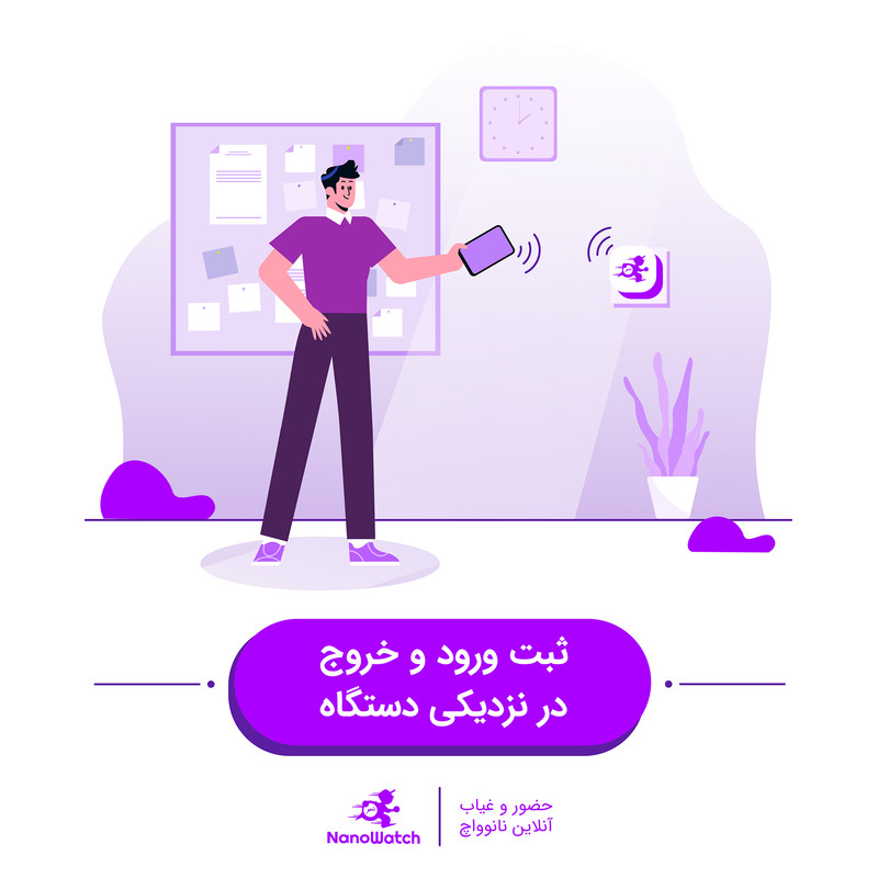 دستگاه حضور و غیاب نانوواچ مدل KIK NEAR