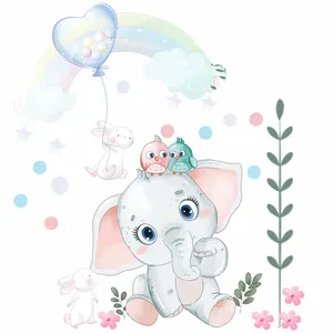 استیکر دیواری کودک راتیانا مدل فیل کوچولو