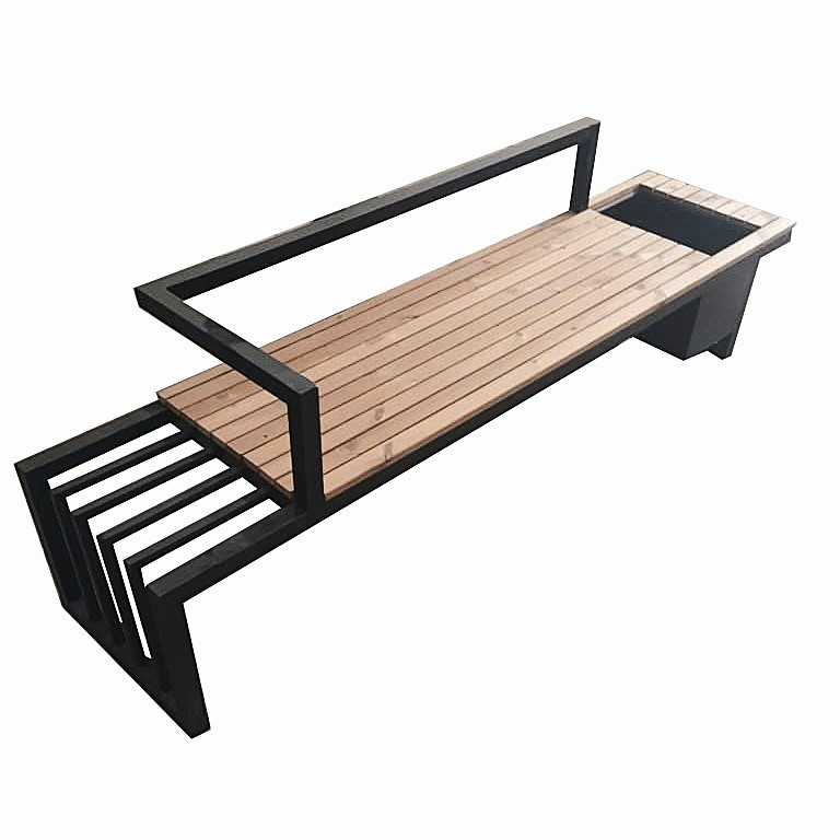 نیمکت مدل فلاورباکس دار مدرن کد GB22