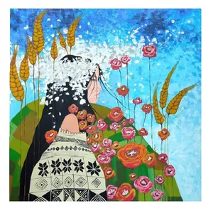 نقاشی اکریلیک طرح رویای مزرعه
