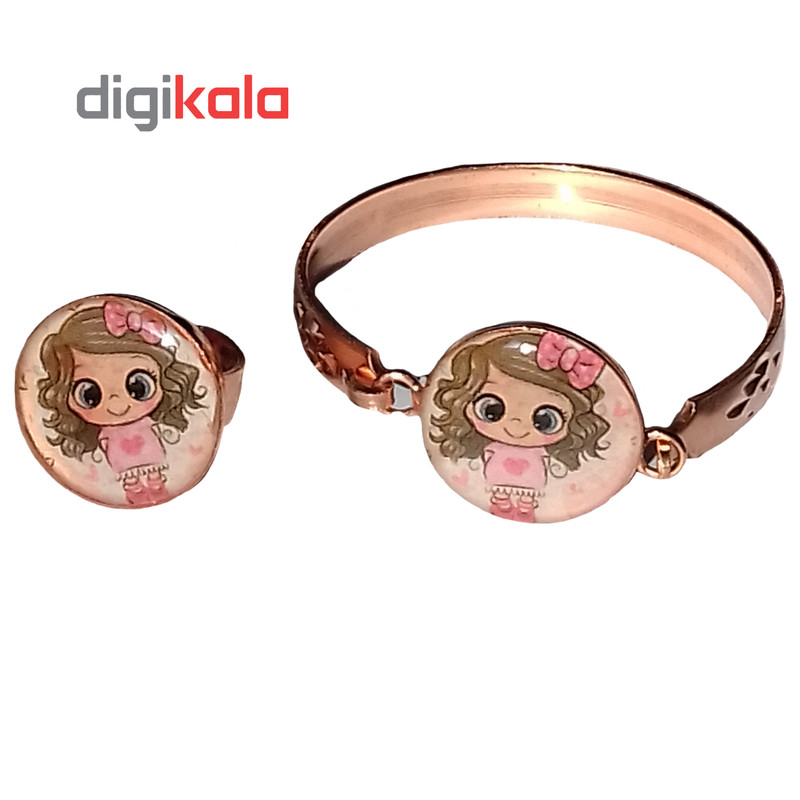 نیم ست دخترانه طرح دختر کد 20110