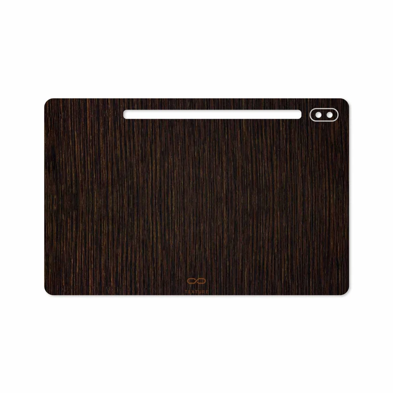 برچسب پوششی ماهوت مدل Dark-Gold-Stripes-Wood مناسب برای تبلت سامسونگ Galaxy Tab S6 2019 SM-T865