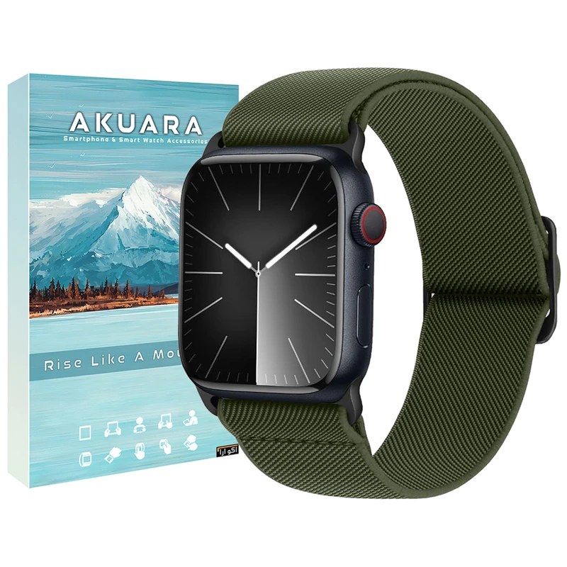 بند ساعت آکوآرا مدل STRC مناسب برای اپل واچ سری 7/8/9 سایز 45mm