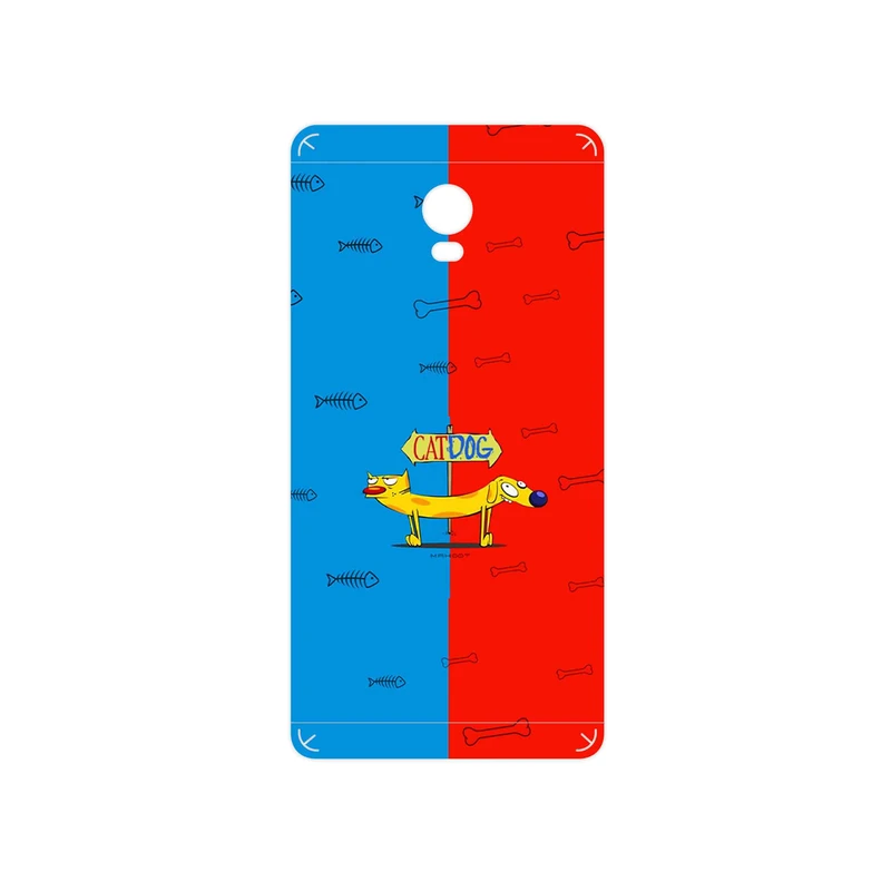 برچسب پوششی ماهوت مدل CatDog مناسب برای گوشی موبایل لنوو Vibe P1