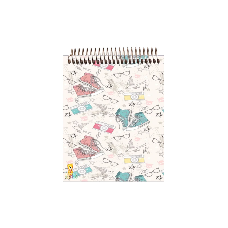 دفتر نقاشی 50 برگ بانیبو مدل  کفش ال استار کد 171