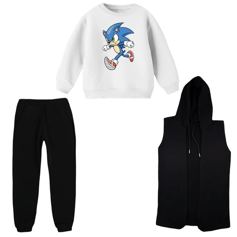 ست 3 تکه لباس راحتی بچگانه مدل سونیک کد 2