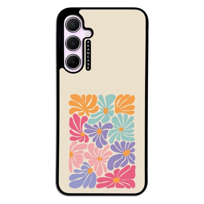 کاور آکام مدل AMC-WSGA35-FLOWERS-18 مناسب برای گوشی موبایل سامسونگ Galaxy A35