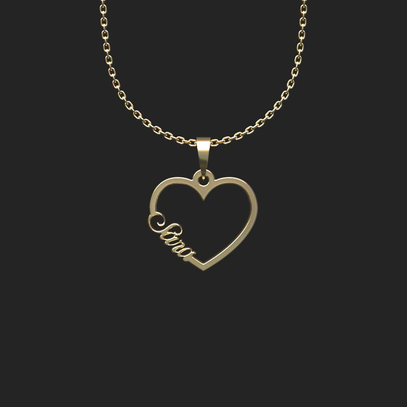 گردنبند طلا 18 عیار زنانه مدوپد مدل اسم سارا sara کد HF2-1-1125