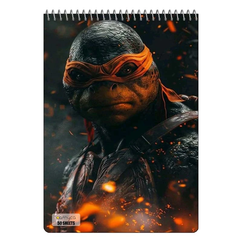 دفتر نقاشی 50 برگ سیمی کارنیکا طرح لاک پشت های نینجا Teenage Mutant Ninja Turtles کد 63323