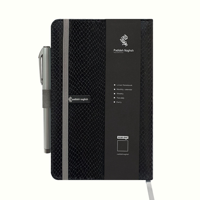 دفتر یادداشت پدیده نقش مدل چرمی درنا به همراه خودکار