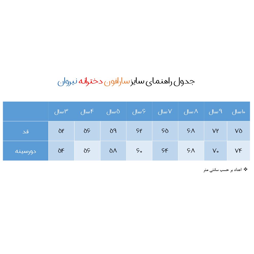 سارافون دخترانه نیروان مدل 101297 -4 -  - 10