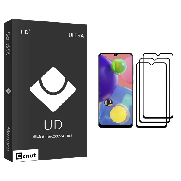محافظ صفحه نمایش کوکونات مدل UD Black مناسب برای گوشی موبایل سامسونگ Galaxy A70s بسته سه عددی