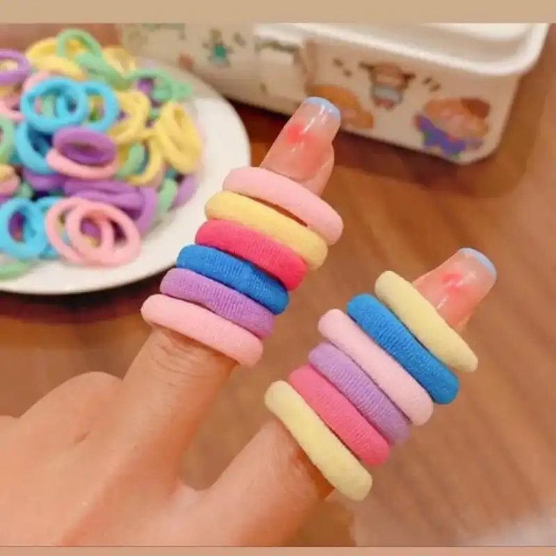 کش مو زنانه مدل حوله ای مینیمال بسته 100 عددی