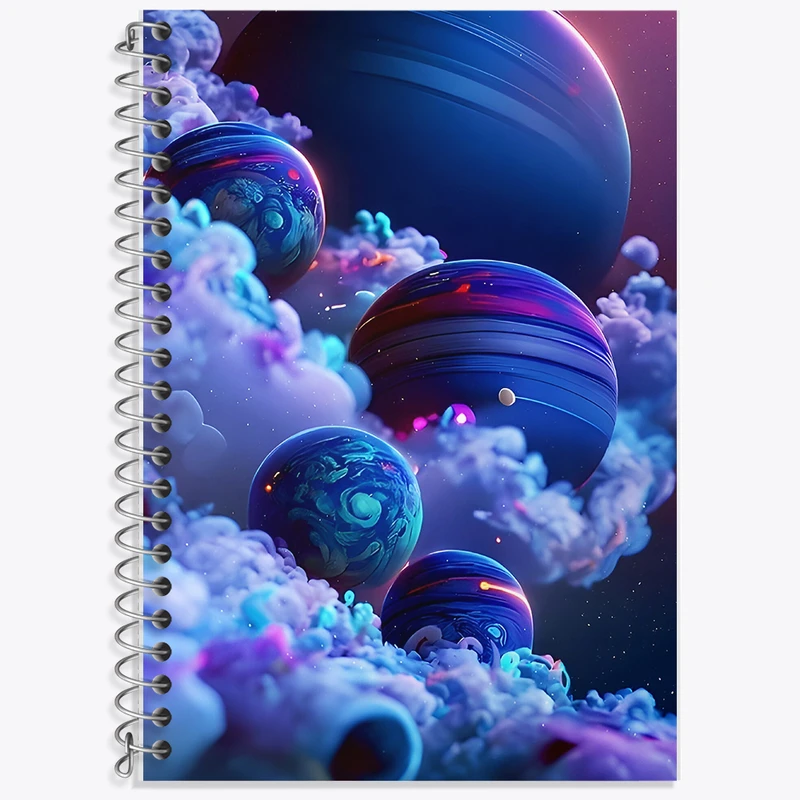 دفتر لغت 50 برگ خندالو طرح کهکشان (galaxy) کد F6450