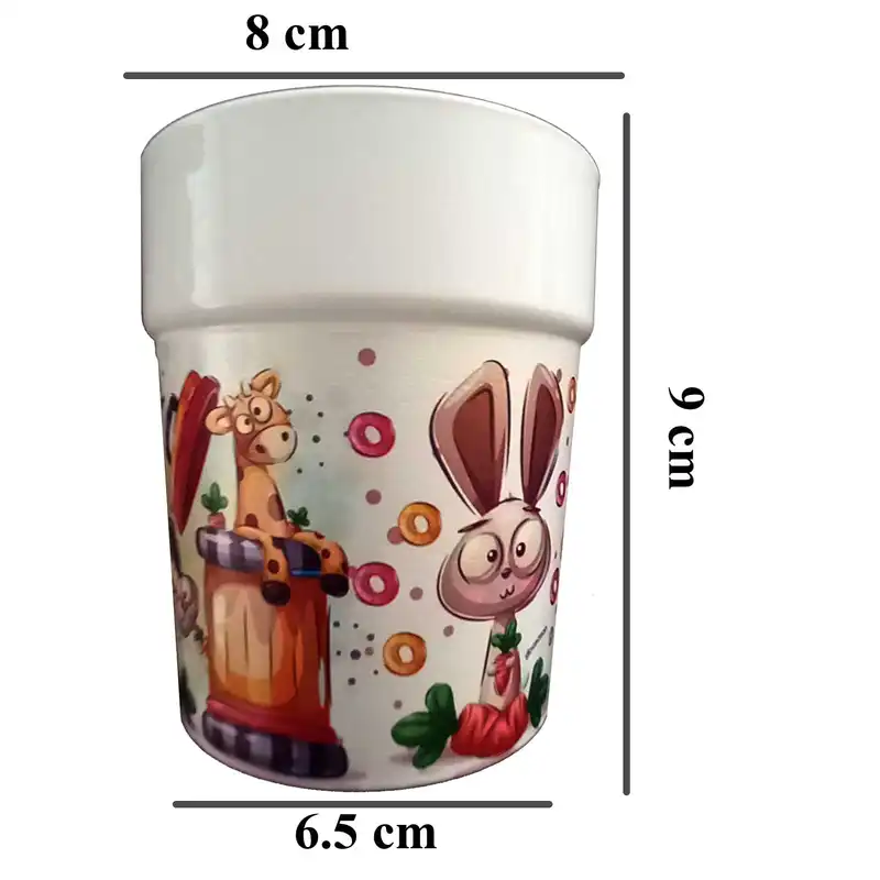 لیوان کودک طرح زرافه و خرگوش کد Find-1