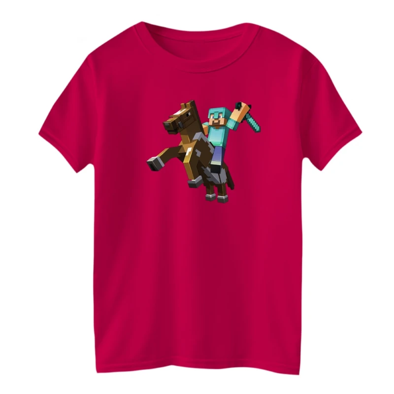 تی شرت آستین کوتاه بچگانه مدل ماینکرفت کد02