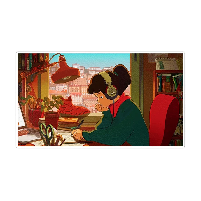 استیکر لپ تاپ ماسا دیزاین طرح Lofi مدل STK1578