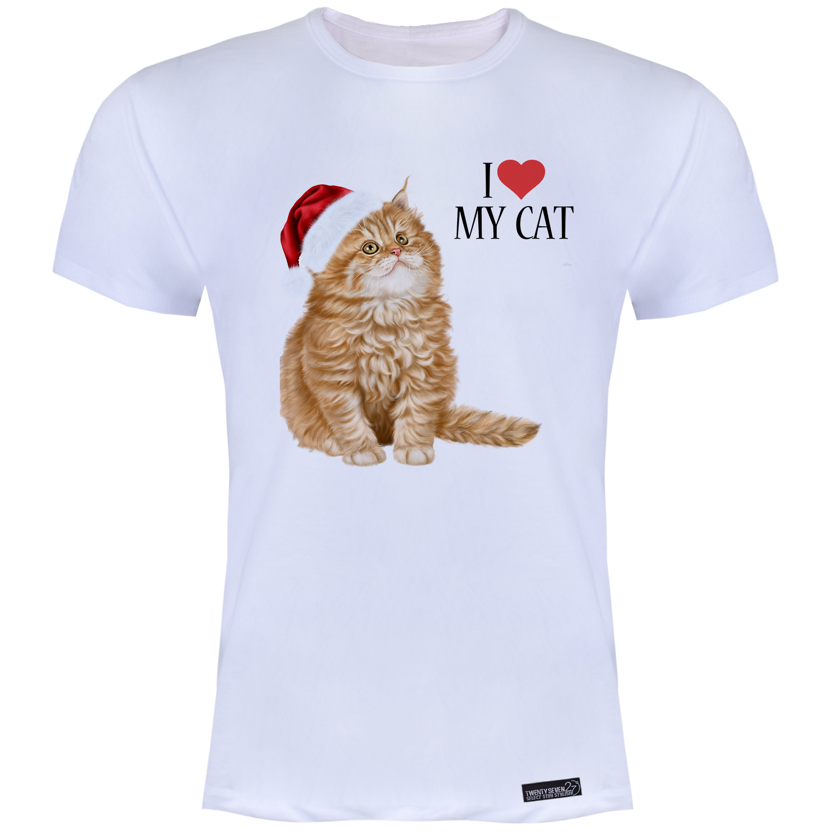 تی شرت آستین کوتاه مردانه 27 مدل My Cat کد MH89