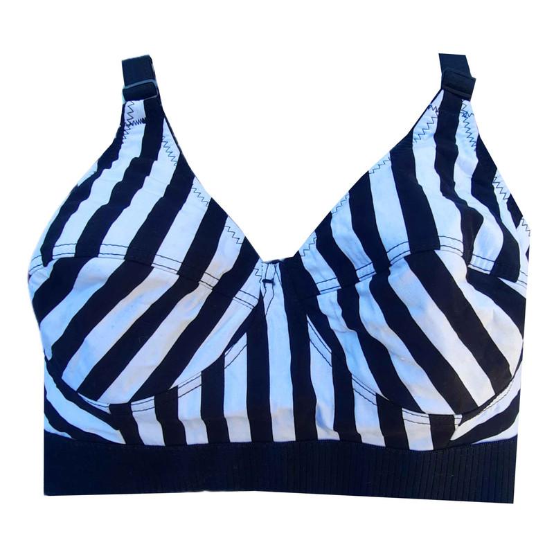 سوتین زنانه مدل نخ کتان کش پهن