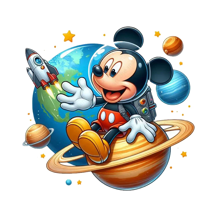 استیکر پارچه و لباس پاد آفرین مدل میکی موس کد 2344