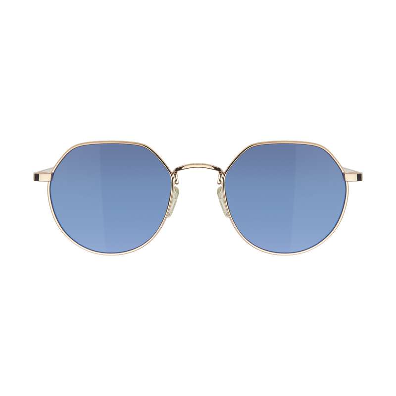 عینک آفتابی زنانه دیفرنکلین مدل 814 classic semi round gold flash blue